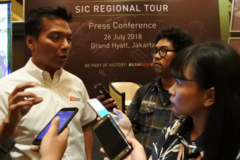 Dato' Razlan Razali, CEO Sepang International Circuit speak to media after press conference