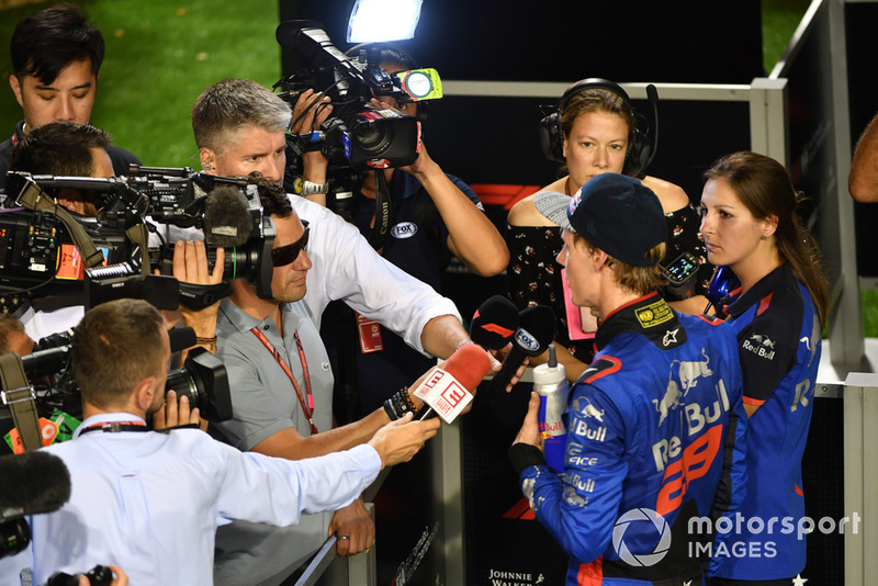 Brendon Hartley, Scuderia Toro Rosso, parla con i media