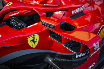 Ferrari SF71H barge board and mirror detail