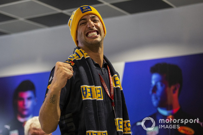Daniel Ricciardo, Red Bull Racing supports The West Coast Eagles in the AFL Final