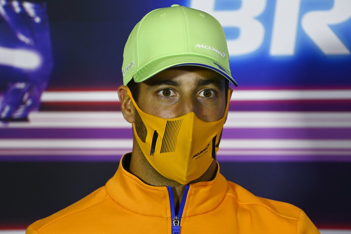 Daniel Ricciardo, McLaren, in the press conference