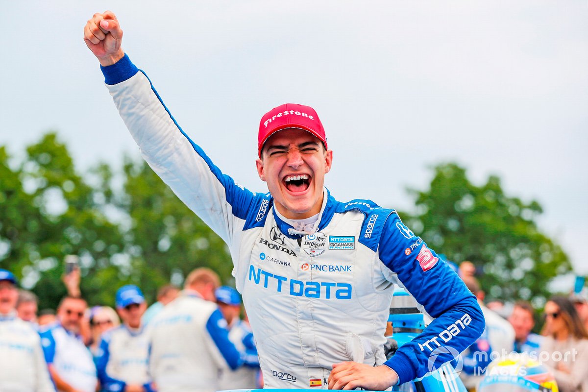 Race winner Alex Palou, Chip Ganassi Racing Honda