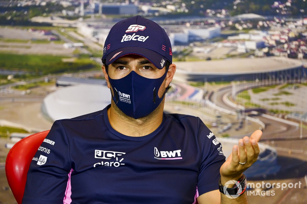 Sergio Pérez, Racing Point en la conferenci de prensa