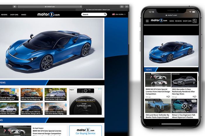 Motor1.com website and mobile platforms.