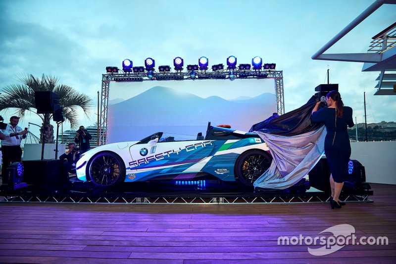 Unveil of the BMW i8 Roadster Safety Cars at “Yacht Club de Monaco