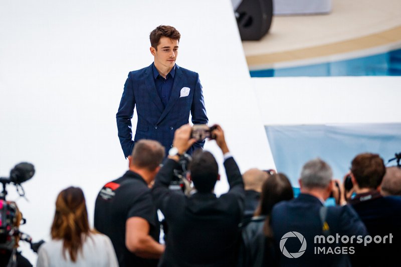 Charles Leclerc, Ferrari, all'Amber Lounge fashion show