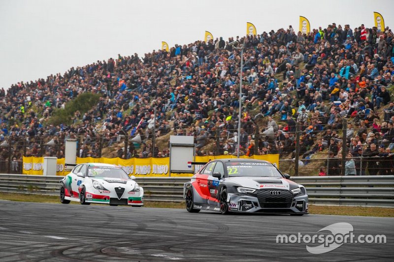 Frédéric Vervisch, Comtoyou Team Audi Sport Audi RS 3 LMS; Kevin Ceccon, Team Mulsanne Alfa Romeo Giulietta TCR