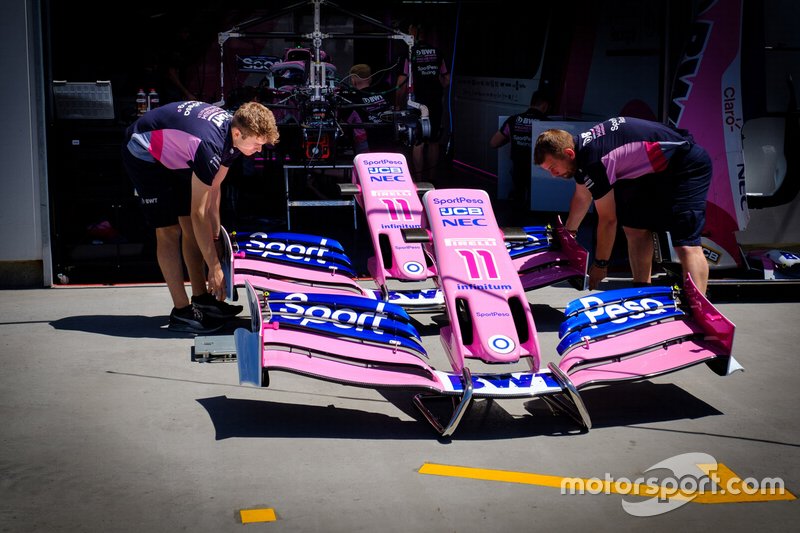 Racing Point RP19 front wing detail