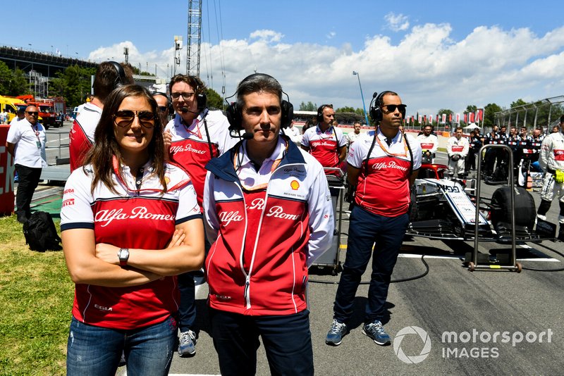 Du personnel d'Alfa Romeo Racing