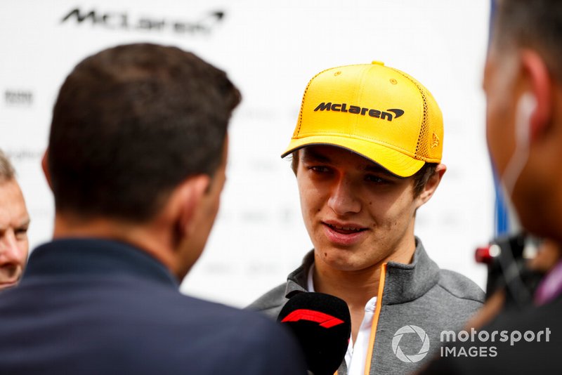 Lando Norris, McLaren parla ai media