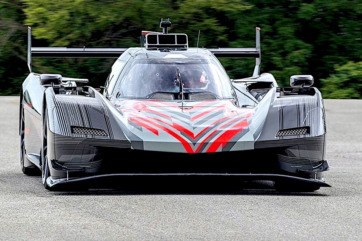 Earl Bamber testing the Cadillac LMDh GTP