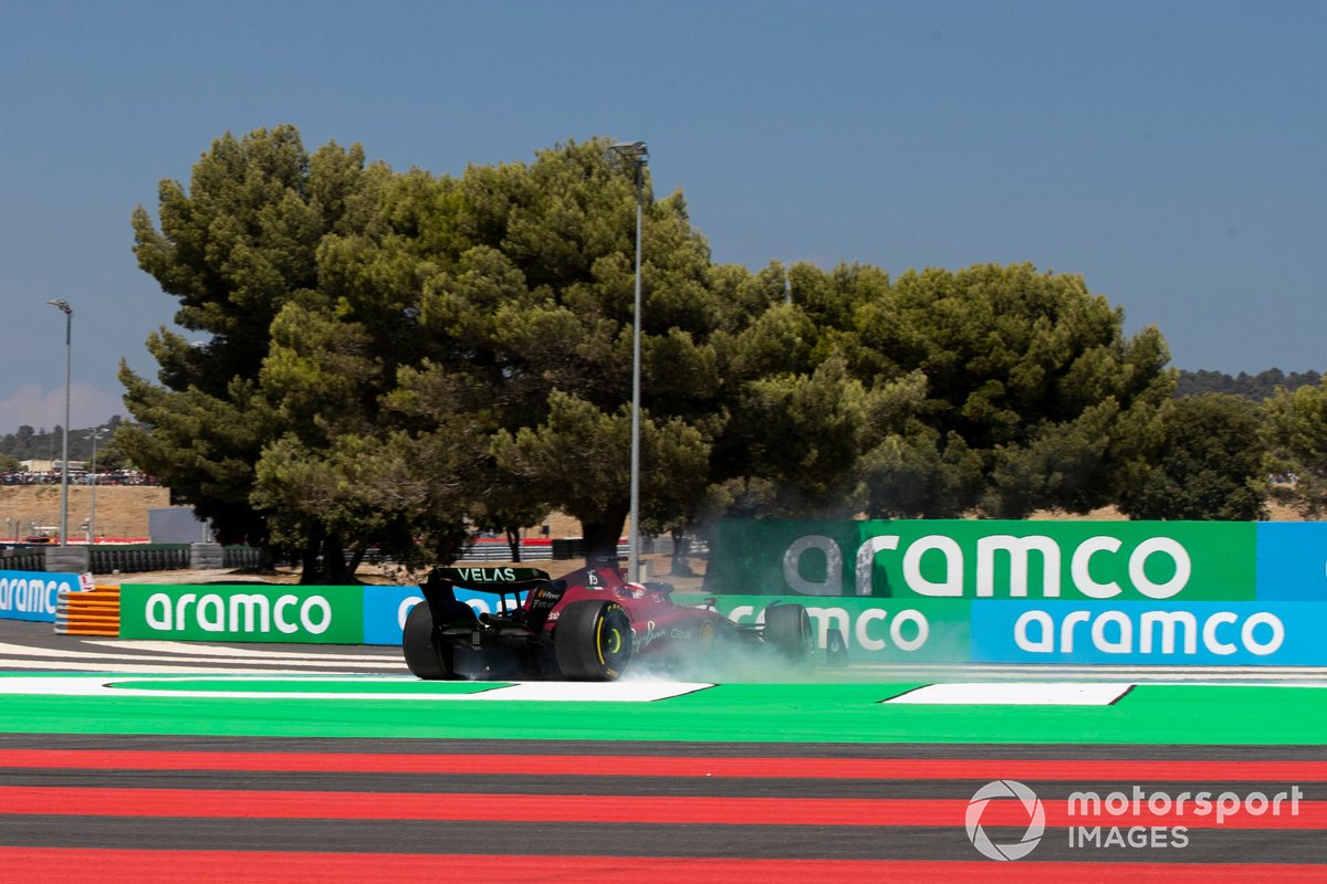 VIDEO El accidente de Leclerc mientras era líder en el GP de Francia