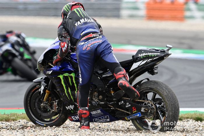 Caída Fabio Quartararo, Yamaha Factory Racing