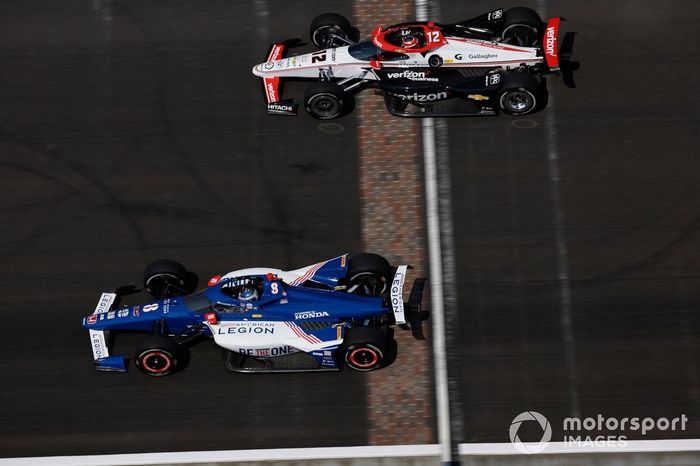 Linus Lundqvist, Chip Ganassi Racing Honda, Will Power, Team Penske Chevrolet