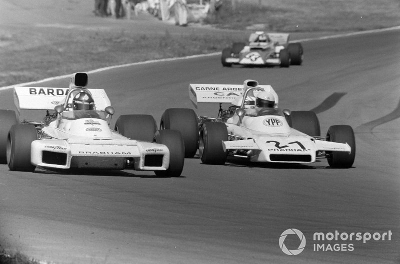 Wilson Fittipaldi, Brabham BT34 Ford e Carlos Reutemann, Brabham BT37 Ford