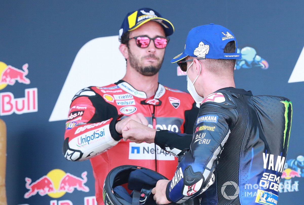 Andrea Dovizioso, Ducati Team, Maverick Viñales, Yamaha Factory Racing