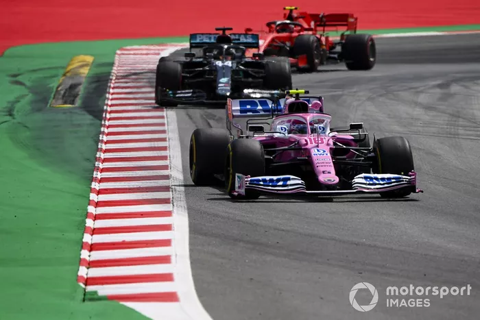 Lance Stroll, Racing Point RP20, Lewis Hamilton, Mercedes F1 W11 EQ Performance, Charles Leclerc, Ferrari SF1000