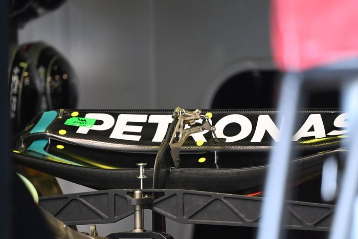 Detalle técnico del Mercedes F1 W14