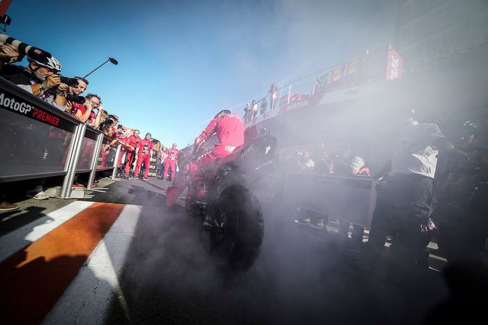 El campeón del mundo Francesco Bagnaia, del equipo Ducati