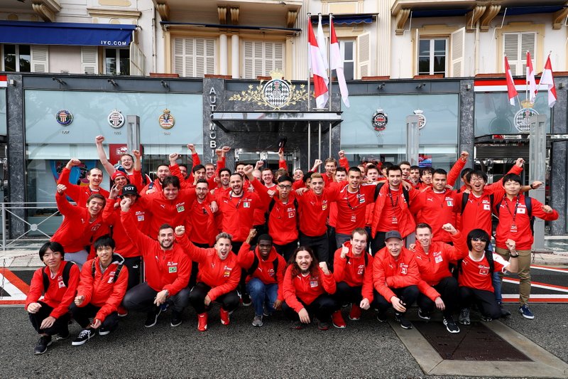 Competitors visit the Automobile Club de Monaco