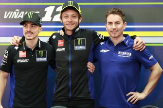 Maverick Vinales, Yamaha Factory Racing, Valentino Rossi, Yamaha Factory Racing, Jorge Lorenzo, Yamaha Factory Racing