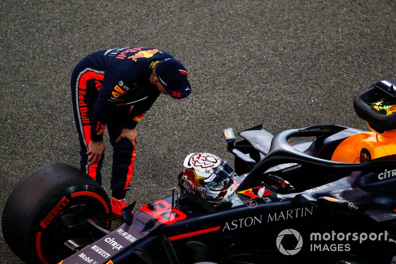 Max Verstappen, Red Bull Racing, sulla griglia dopo le qualifiche