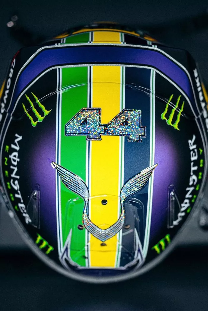 Helmet of Lewis Hamilton, Mercedes