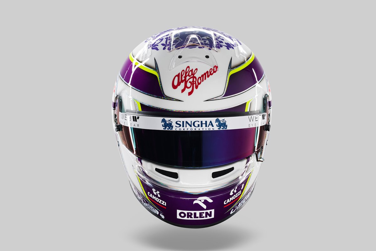 Casco de Guanyu Zhou, Alfa Romeo