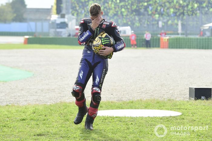 El Campeón del Mundo Fabio Quartararo, Yamaha Factory Racing celebra
