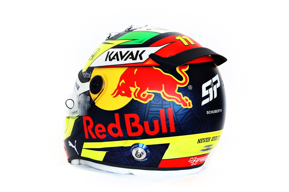Casco de Sergio Perez, Red Bull Racing