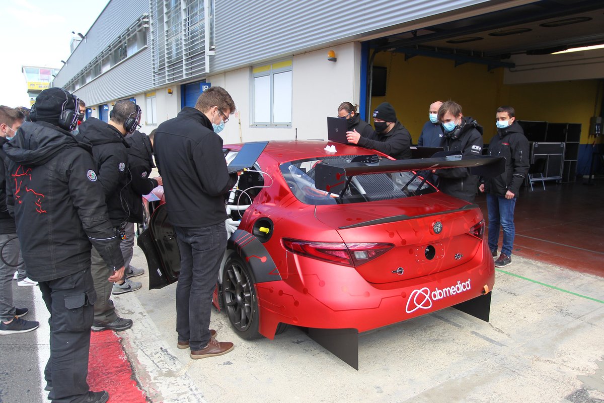 Mario Ferraris, Stefano Coletti, Romeo Ferraris, Alfa Romeo Giulia ETCR