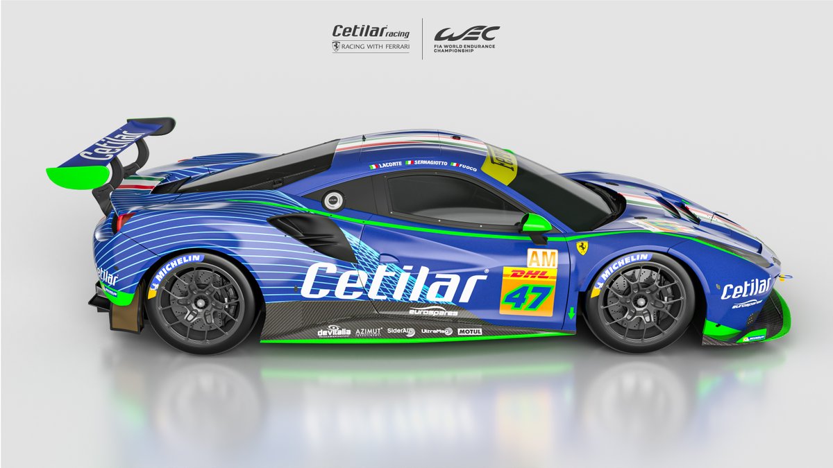 #47 Cetilar Racing-AF Corse, Ferrari 488 GTE Evo: Giorgio Sernagiotto, Roberto Lacorte, Antonio Fuoco