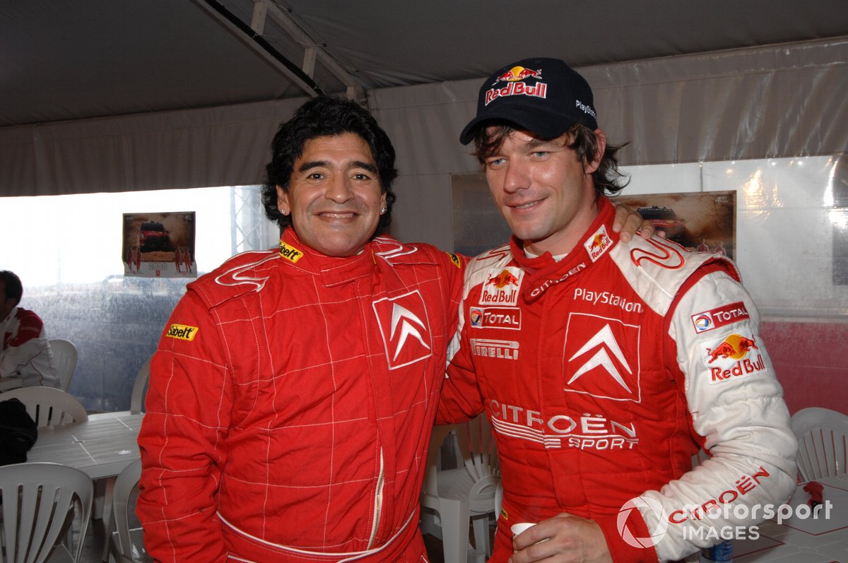 Diego Maradona y Sebastien Loeb, Citroen