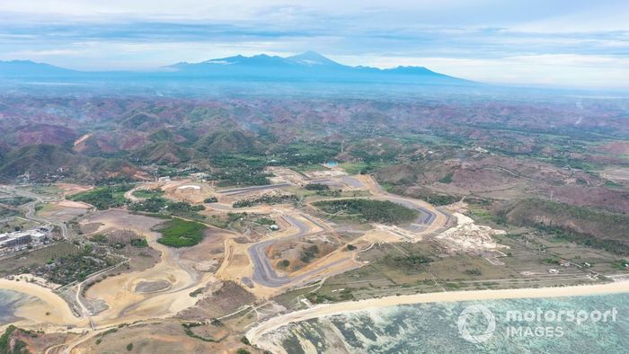 Obras en el Mandalika International Sreet Circuit, de Indonesia