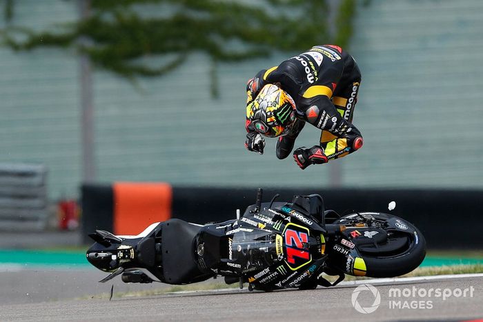 Marco Bezzecchi, accidente del VR46 Racing Team