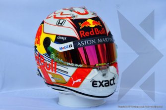 Le casque de Max Verstappen, Red Bull Racing
