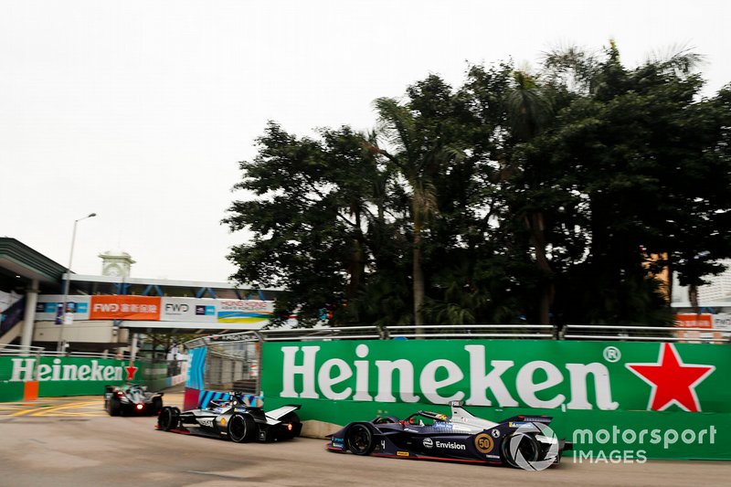 Sébastien Buemi, Nissan e.Dams , Nissan IMO1 Robin Frijns, Envision Virgin Racing, Audi e-tron FE05