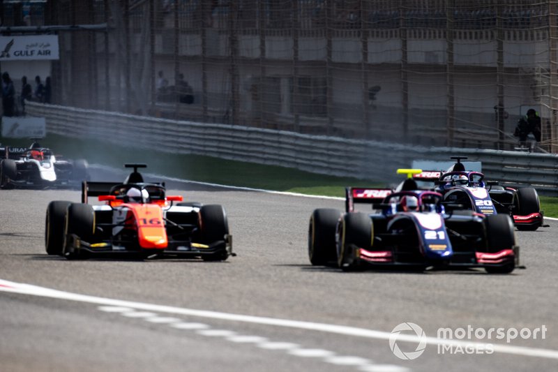 Ralph Boschung, TRIDENT Jordan King, MP MOTORSPORT et Giuliano Alesi, TRIDENT