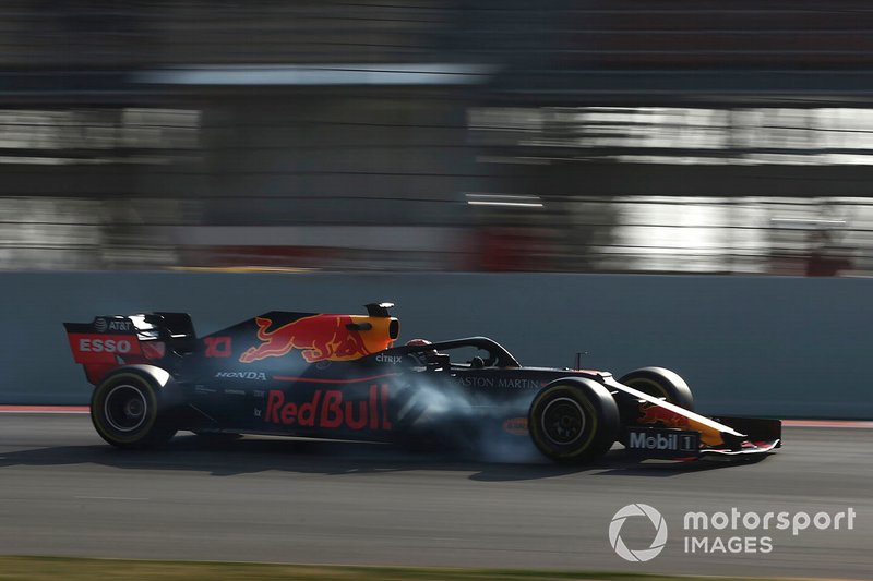 Pierre Gasly, Red Bull Racing RB15 bloquea