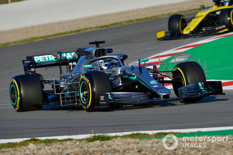 Valtteri Bottas, Mercedes-AMG F1 W10 EQ Power+ with aero sensors