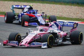 Lance Stroll, Racing Point RP19, voor Alexander Albon, Toro Rosso STR14