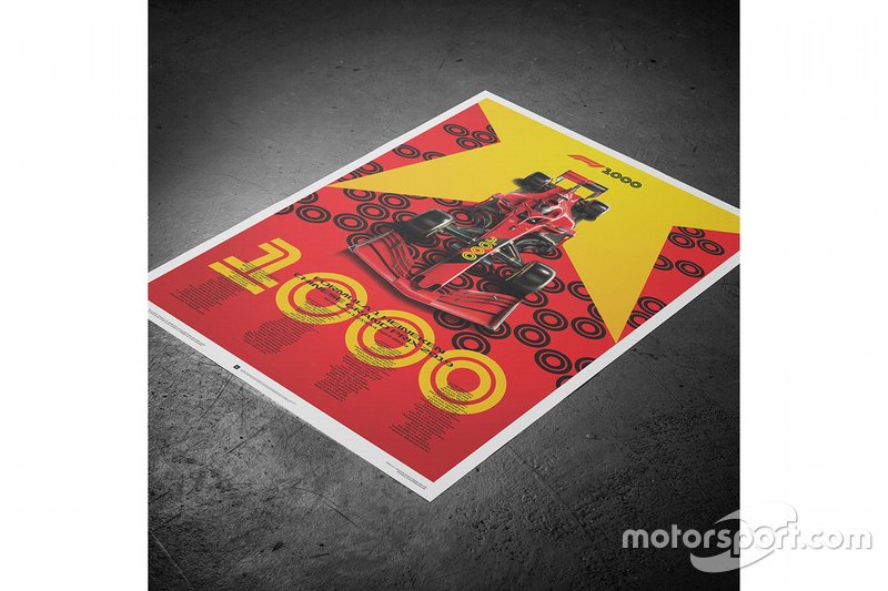 Formula 1, 1000. GP hatıra posteri