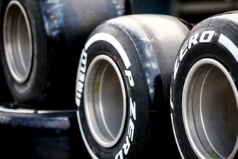 Pirelli tyres in the paddock