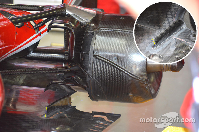 Detail Bodenplanke, Ferrari SF16-H