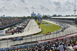Takuma Sato, Andretti Autosport Honda, Ryan Hunter-Reay, Andretti Autosport Honda start