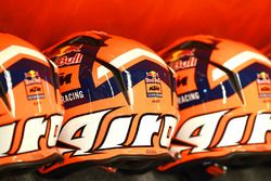 Red Bull KTM Factory Racing mechanic's pit lane helmets