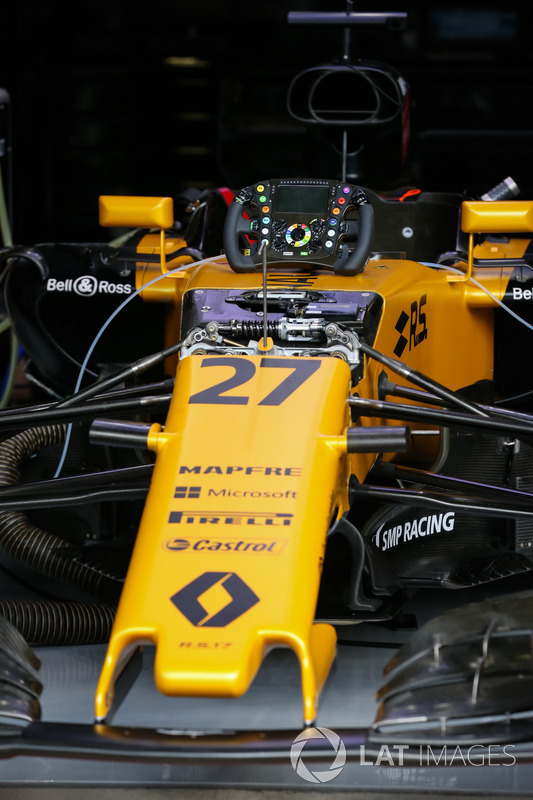 Renault Sport F1 Team RS17 in the garage