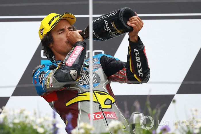 Podium: ganador, Franco Morbidelli, Marc VDS
