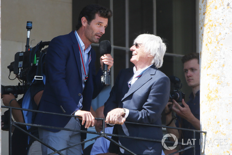 Mark Webber y Bernie Ecclestone