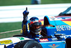 Race winner Michael Schumacher, Benetton